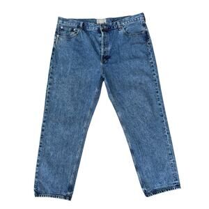Everlane Organic Cotton Relaxed Straight Blue Denim Jeans XL